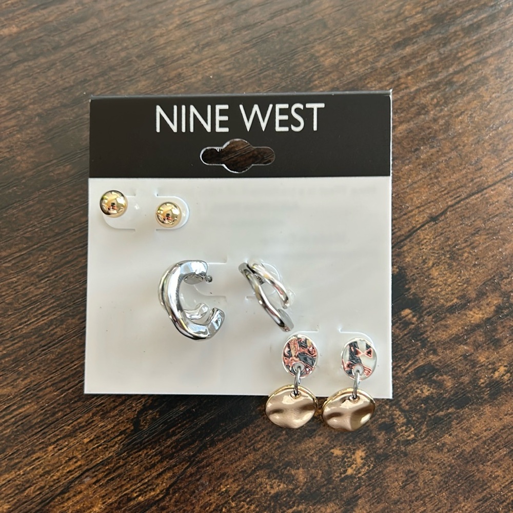 Nine West - 3 pairs of earrings